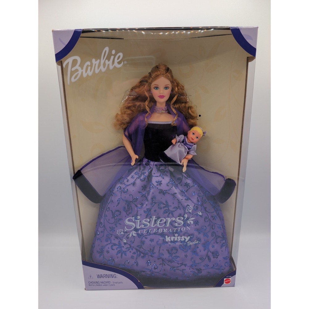 Vintage 2000 Mattel Sisters Celebration Barbie Doll Set With Krissy #27148 NRFB